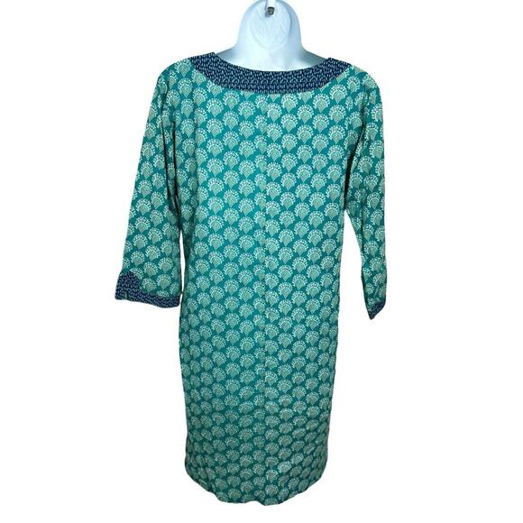 Rock Flower Paper Women's Teal Beach Dress Size S Swimsuit Cover Up 100% Cotton - Picture 7 of 8
